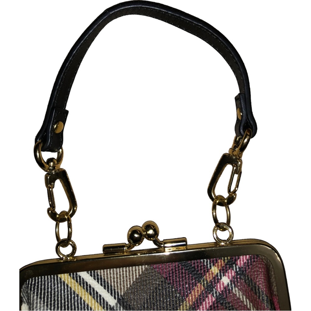 RARE Vivienne Westwood Vintage Mini Black/Red Plaid Clutch/Handbag - Picture 7 of 16
